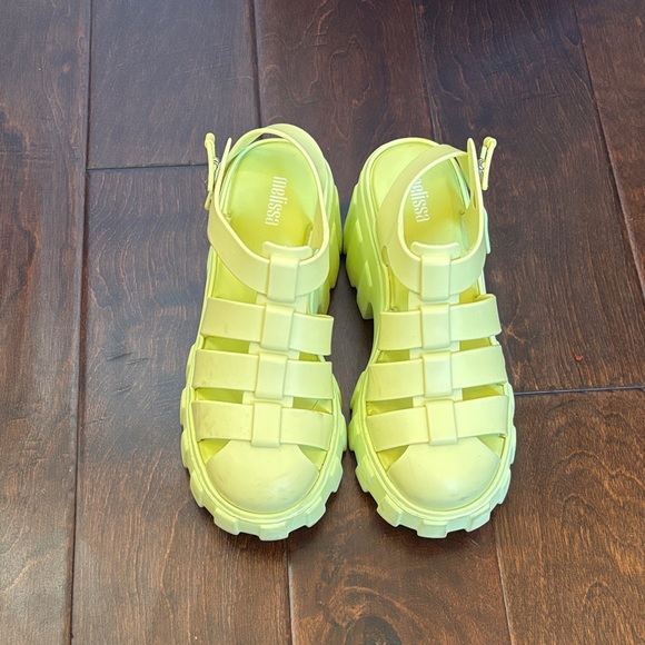 Melissa Kids Neon Green Sandals - Picture 1 of 4